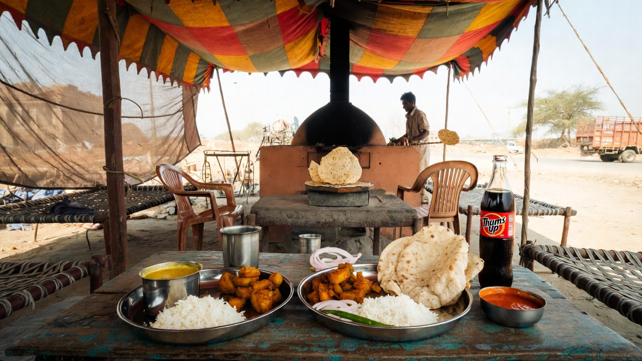 Lunch near Fatehpur Sikri
