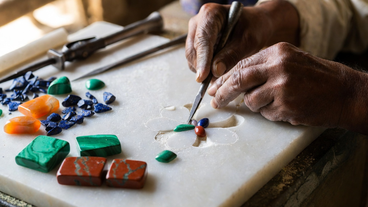 Marble Inlay Workshop Visit