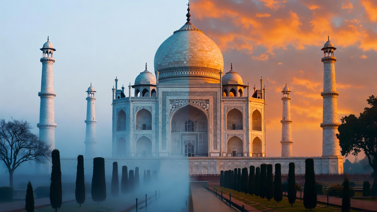 Taj Mahal at Sunrise